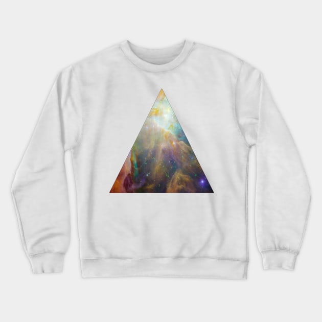 The Orion Nebula Triangle Crewneck Sweatshirt by luckylucy